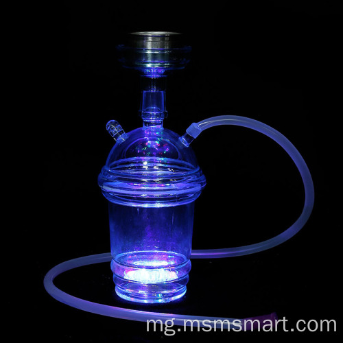 Customnewest famolavolana nitarika shisha paosy plastika mini hookah